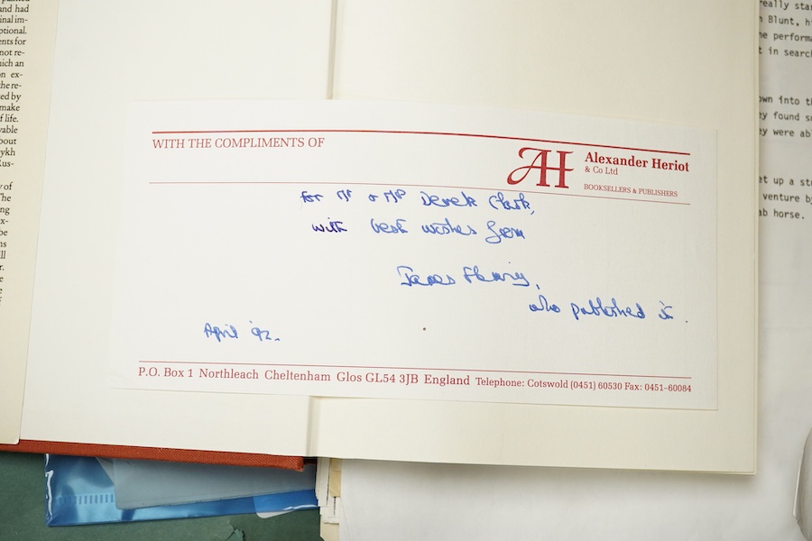 Archive of the Courthouse Farm Stud, Offham near Lewes and the Clark family, 1900-2014, including an important series of letters from Lady Anne Blunt at the Sheyk Obeyd Stud, Ain Shems, Egypt, 1912-1917, and her daughter